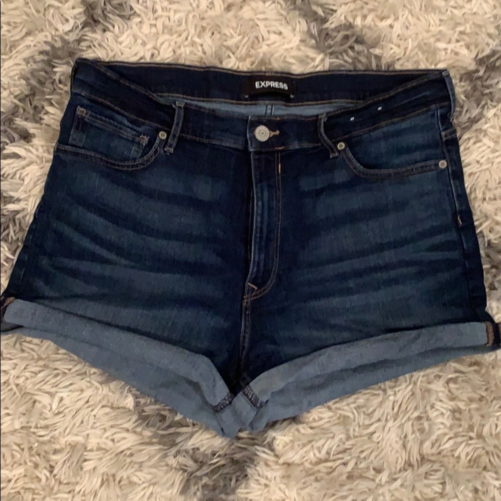Express High Rise Shorts Midi Length Sz. 14